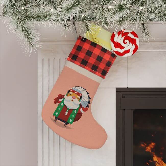 Christmas Stocking by Printify And Placeit