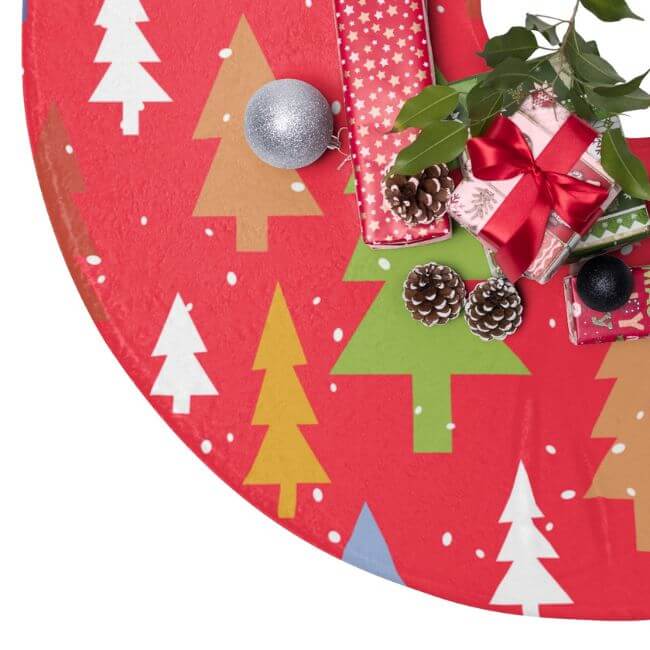 Christmas Tree Skirt by Printify And Placeit