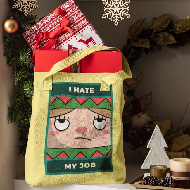 Christmas Tote Bag By Printify And Placeit