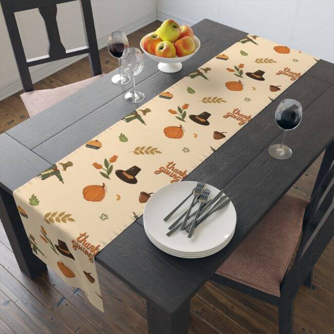 Table Runner By Printify And Placeit