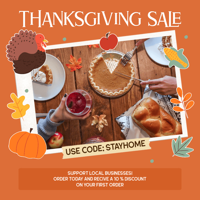 Instagram Post Template For A Thanksgiving Sale