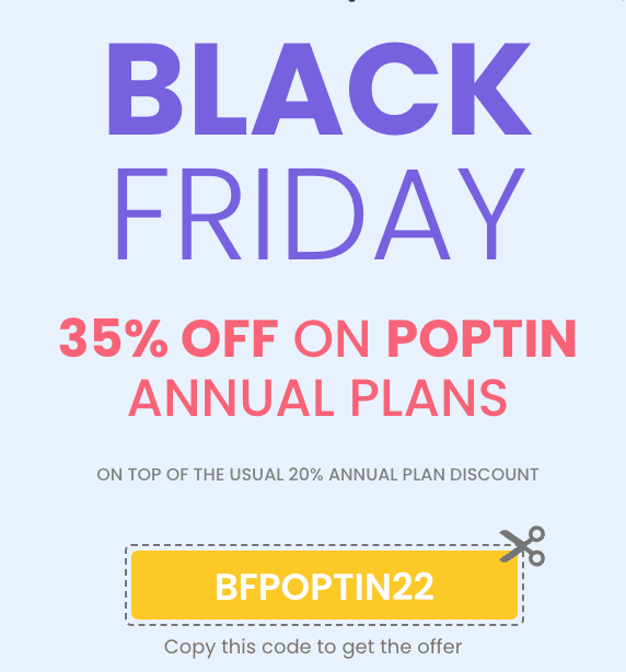 10 Black Friday Discount Coupon Pop Up Examples You Can Offer Customers -  Premio