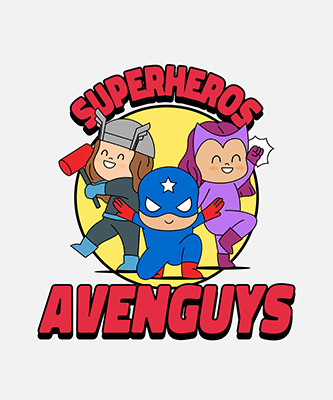 Superhero Themed T Shirt Design Generator Featuring A Graphic Inspired By The Avongers 4986m 5114