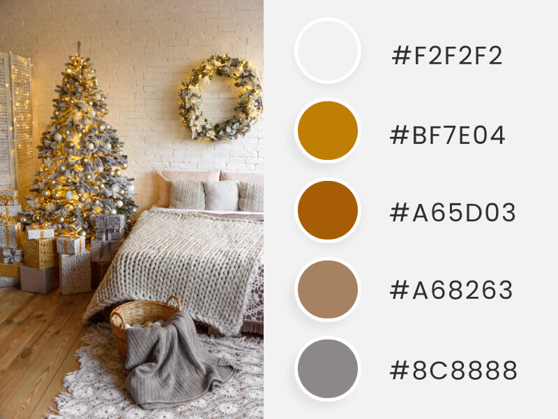 Summer Color Palettes - a luminous christmas bedroom