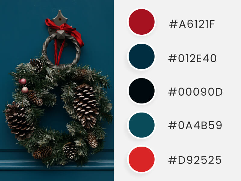 Winter Color Palettes - a very Chrissy wreath