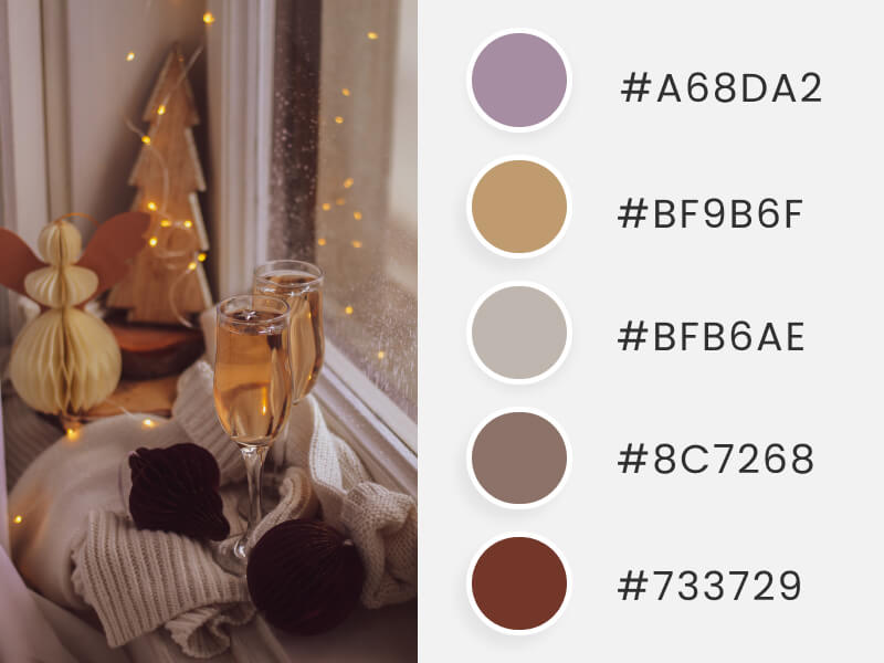 Winter Color Palettes - a winter interior ambient
