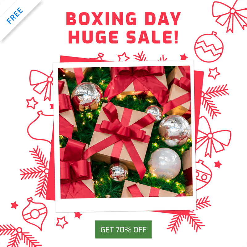Instagram Post Template To Announce Boxing Day Deals