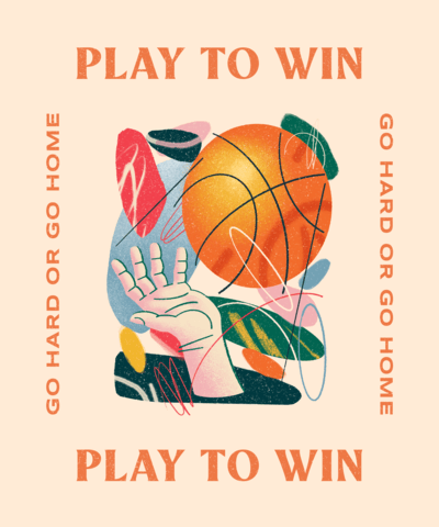 T Shirt Design Generator Featuring A Basketball Theme And Abstract Colorful Shapes 4616c 2