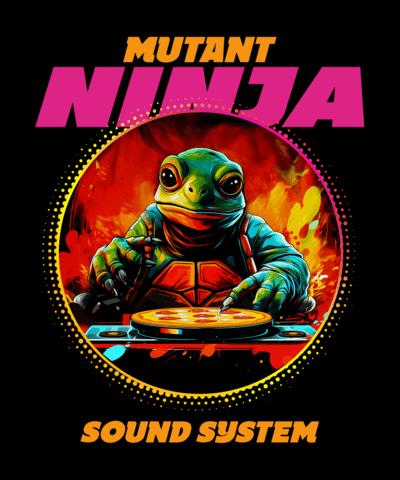 Tmnt Inspired T Shirt Design Maker Featuring An Illustrated Dj Turtle Graphic 5859