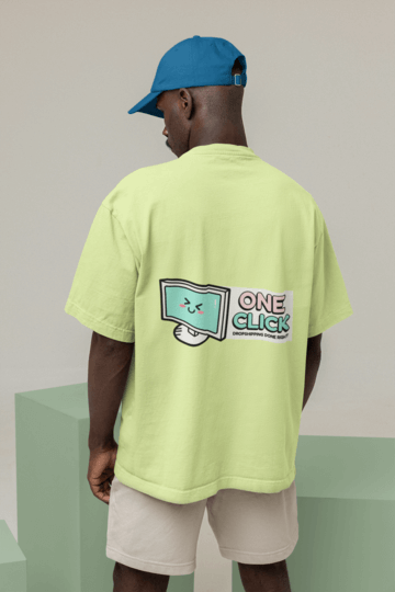 Back View Mockup Of A Man Wearing An Oversized Tee M26648