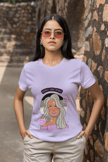 Basic T Shirt Mockup Featuring A Serious Woman With Sunglasses With Her Hands In Her Pockets M26378