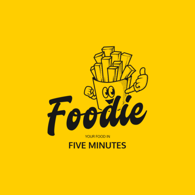Logo Template Featuring A Fun French Fries Illustration 5579b El1