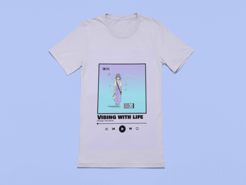 Mockup Of A Basic Bella Canvas Tee On A Solid Color Surface M13399 (1)