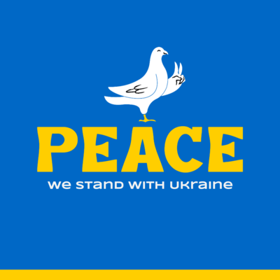 Peace Themed Instagram Post Creator With Ukraine Flag S Colors 4339g 4526