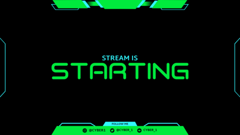 Simple Twitch Starting Screen Maker With A Futuristic Vibe 4826e El1