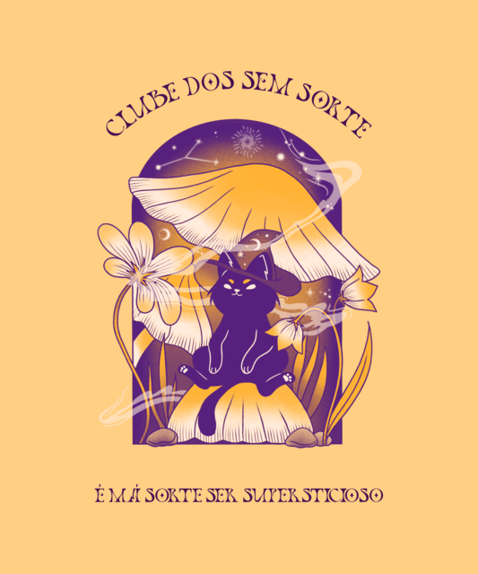 T Shirt Design Maker Featuring An Illustration Of A Cat In A Fantasy Setting 4043c