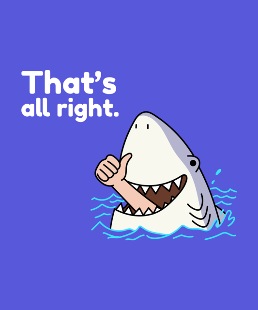 This Is Fine Themed T Shirt Design Template With An Illustrated Shark 4384d