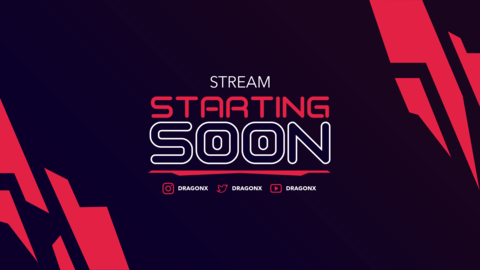 Twitch Starting Soon Screen Featuring A Futuristic Aesthetic 4811 El1