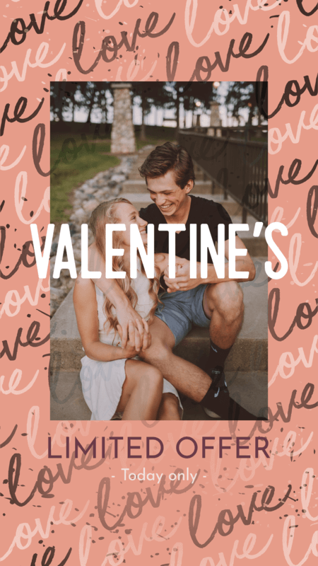 Instagram Story Generator For A Valentine's Day Limited Time Offer