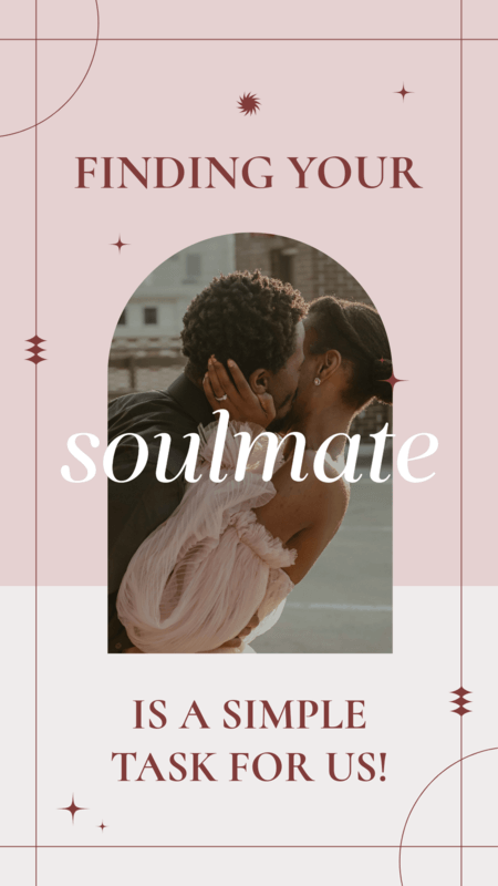 Instagram Story Maker For A Matchmaking Service Featuring Couple's Pictures