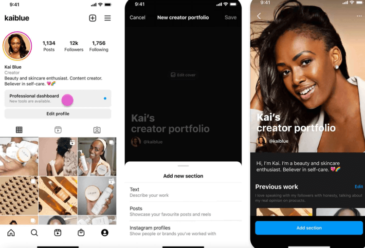 How Does The Instagram Creator Marketplace Portfolio Look Like