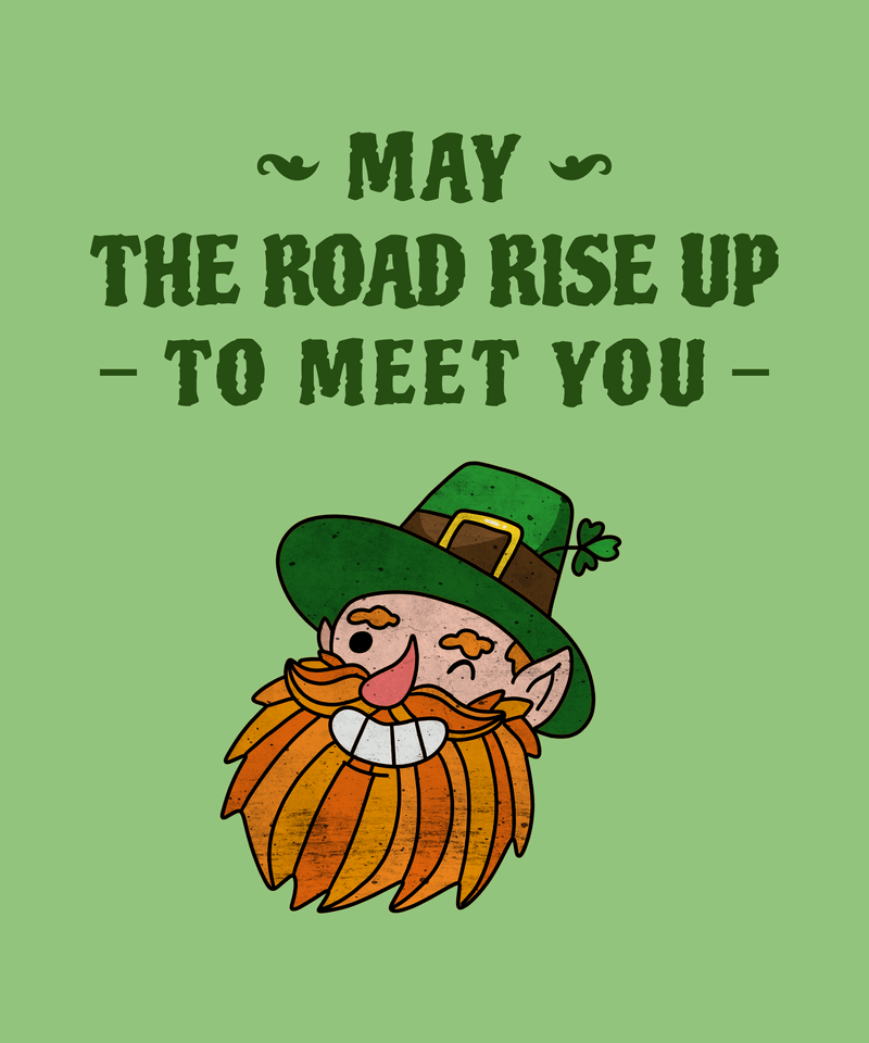 St Patricks Day T Shirt Template With Leprechaun Clipart