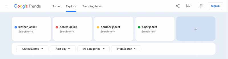 Compare Up To Five Terms In Google Trends