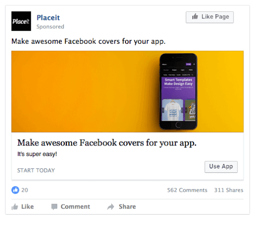 Facebook App Ad Cover