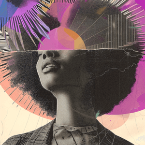 Feminist Themed Instagram Post Creator With A Colorful Collage And A Quote By Beyonce