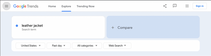 Google Trends Search Term