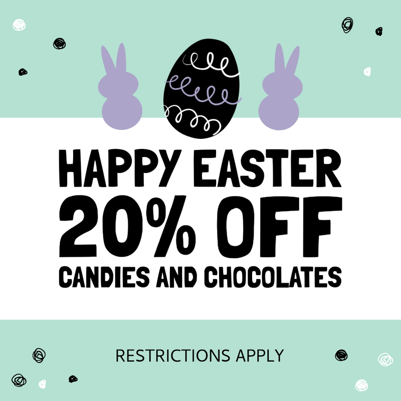 Instagram Post Design Template To Announce Easter Discounts