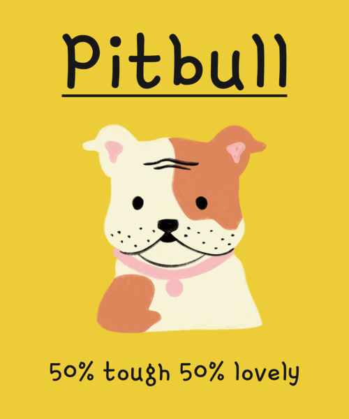 T Shirt Design Maker For Dog Enthusiasts Featuring A Pit Bull Graphic