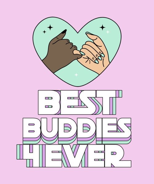 Bff Themed T Shirt Design Maker Featuring Two Illustrated Hands Doing The Pinky Promise Sign 4575