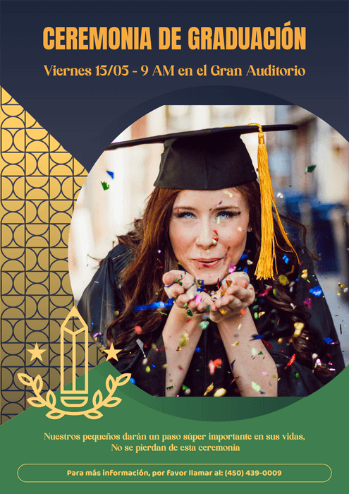 Flyer Generator To Announce A Graduation Ceremony