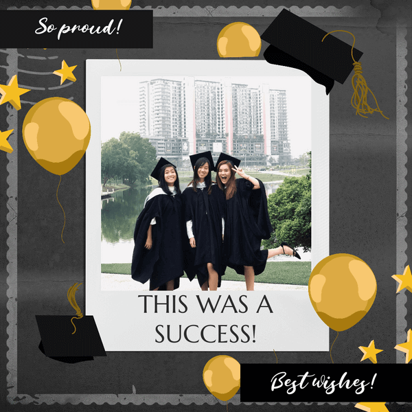 Instagram Post Template With Graduation Day Graphics