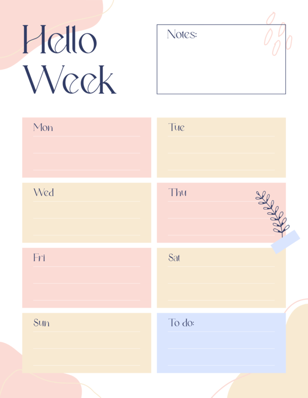 Planner Generator For Weekly Activities And A Floral Theme 6051e El1 (1)