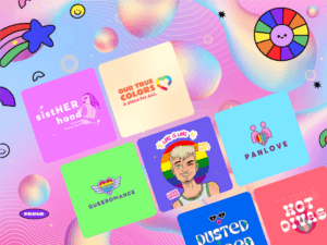 A Gorgeous Lgbtq Logo Compilation With A Pride Theme In Pastel Tones