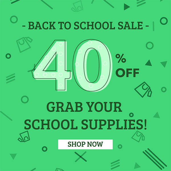 Ad Banner Maker For A Back To School Discount