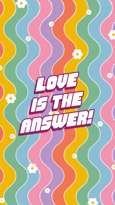 Instagram Story Generator With A Colorful Wavy Background And A Love Quote For Gay Pride 5470c