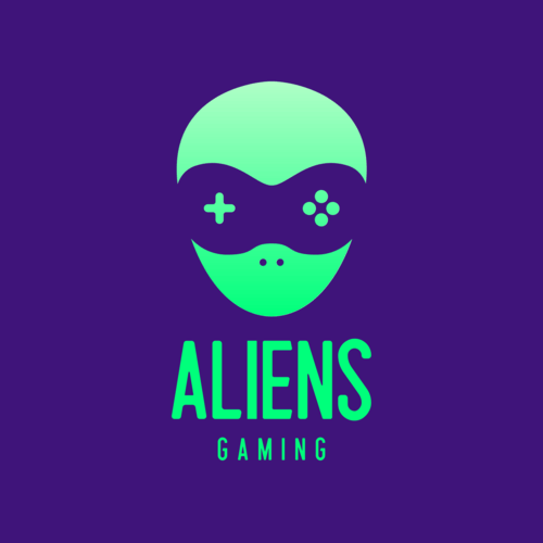 Logo Maker With A Simple Icon Of An Alien Gamer 3044b (1)