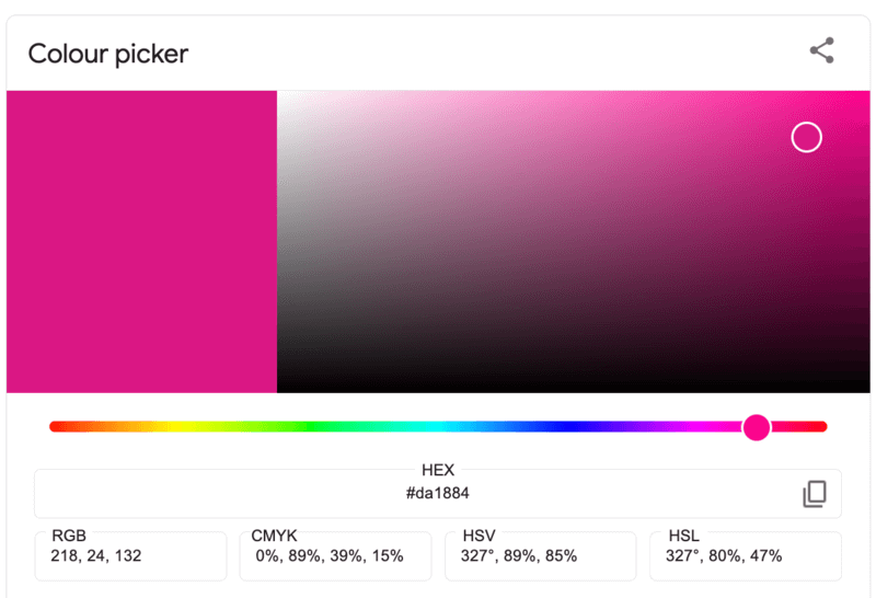 Barbie Color With Hex Codes