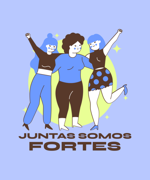 Illustrated T Shirt Design Generator For Women S Day Featuring Three Happy Friends 4369f