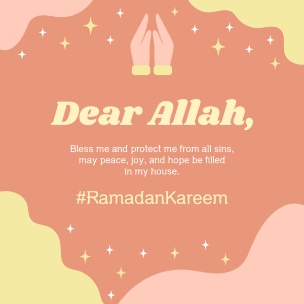 Instagram Post Template Featuring A Short Ramadan Prayer 3612h
