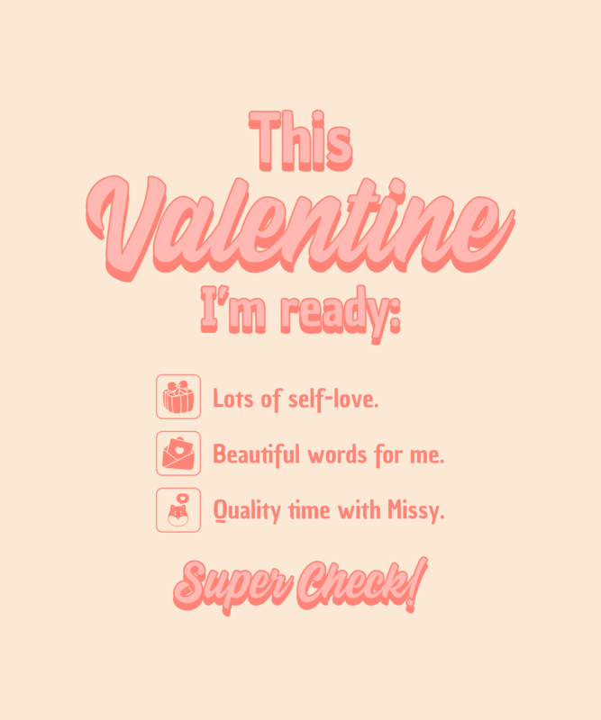 T Shirt Design Maker Featuring A Checklist For Valentine's Day