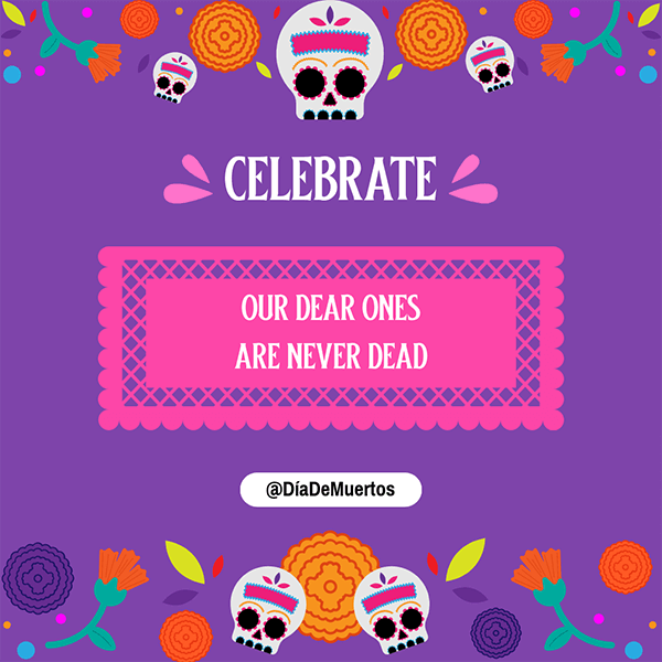 Colorful Instagram Post Generator Featuring Day Of The Dead Themed Graphics