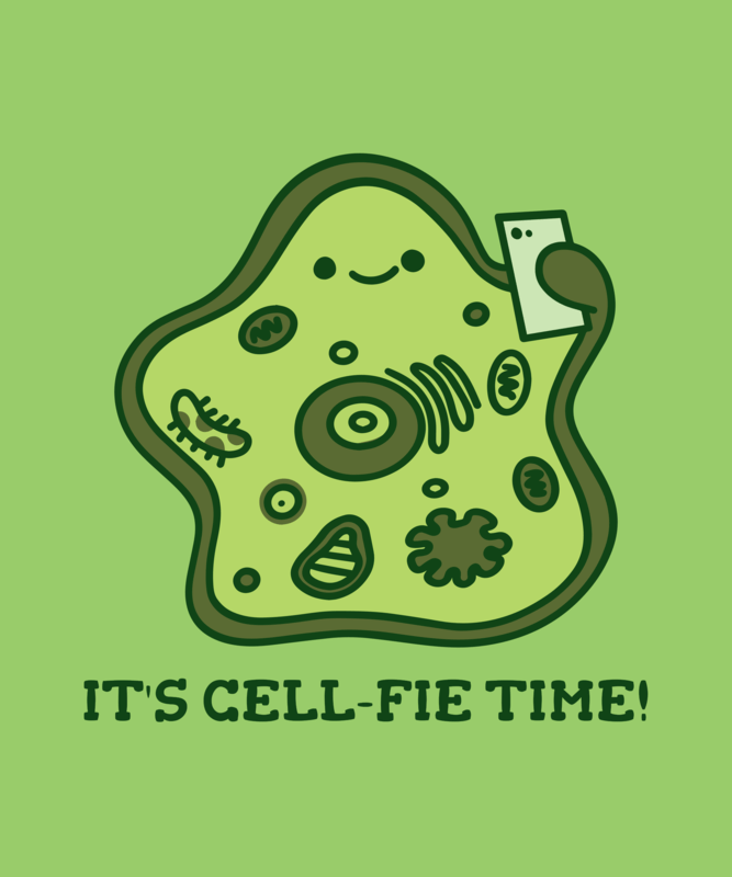 Funny T Shirt Design Featuring A Cute Cell Graphic