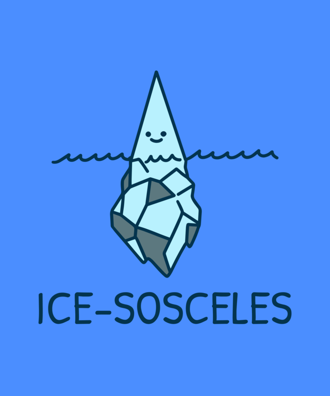 Funny T Shirt Design Featuring A Cute Iceberg Graphic