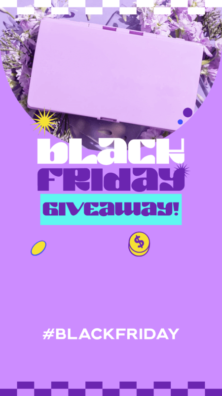 Instagram Story Creator Featuring Black Friday Theme For A Giveaway