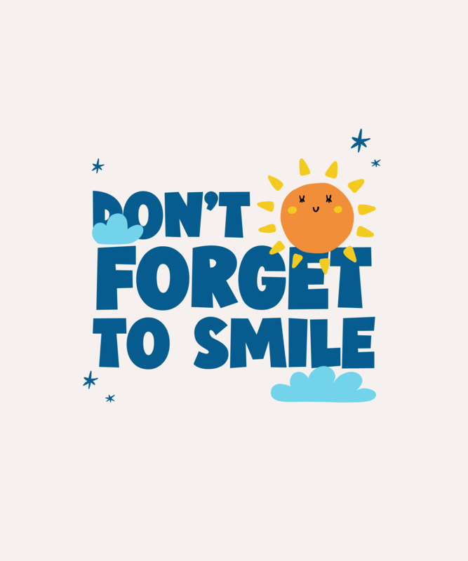 Quote T Shirt Design Featuring A Cute Sun And Clouds