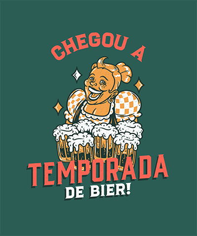 T Shirt Design Generator For Oktoberfest Season With An Illustrated Woman With Beer Mugs